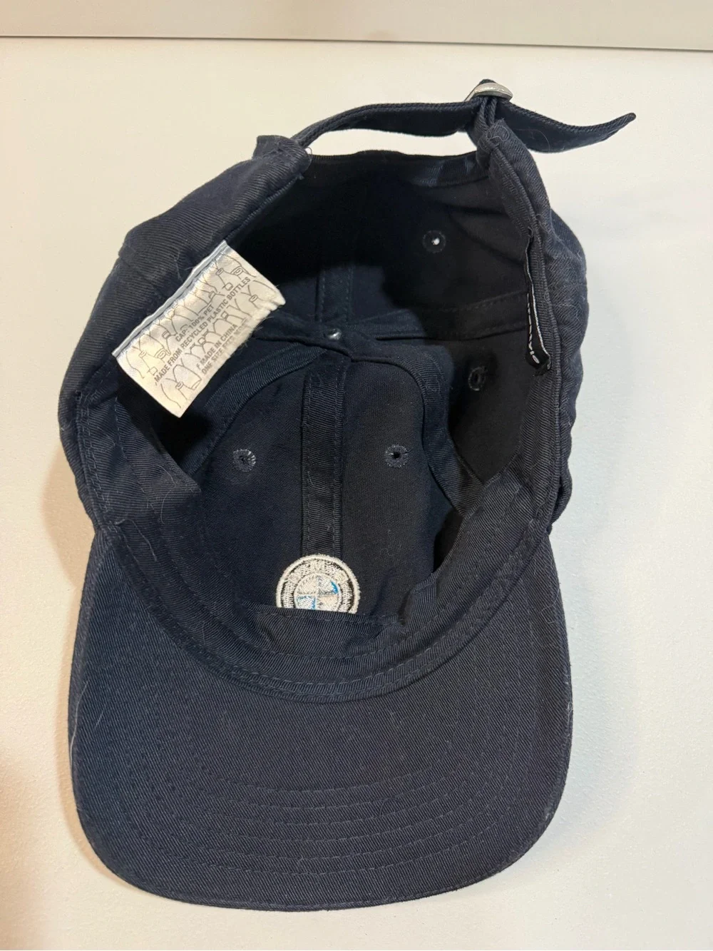 BMW Men's Navy Blue Embroidered Logo Cap